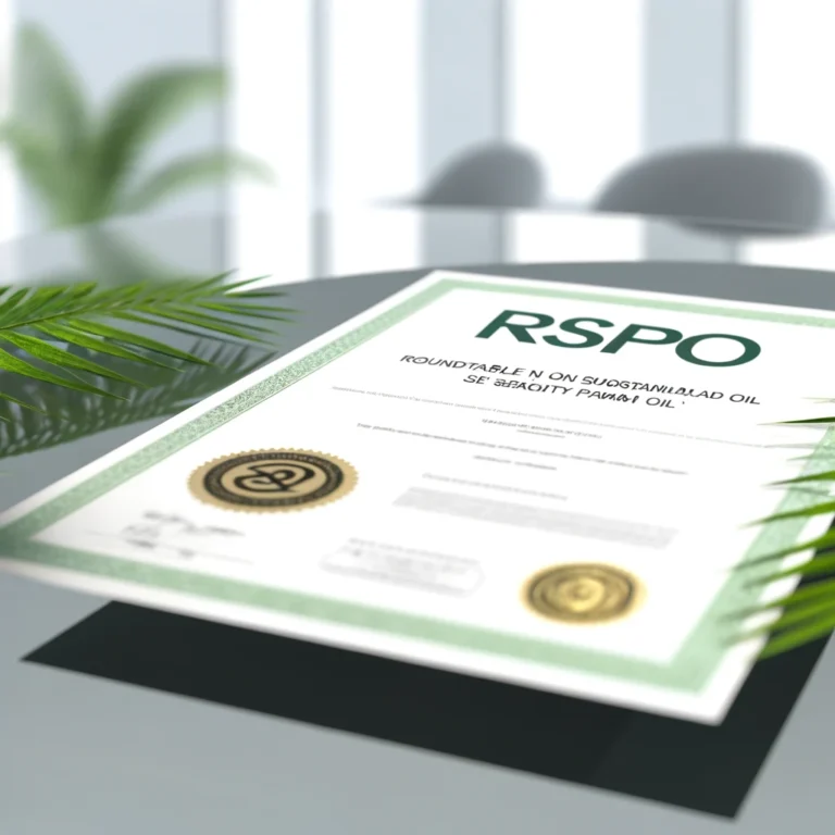 Certyfikat RSPO: Przewodnik po certyfikacji zrównoważonej produkcji oleju palmowego